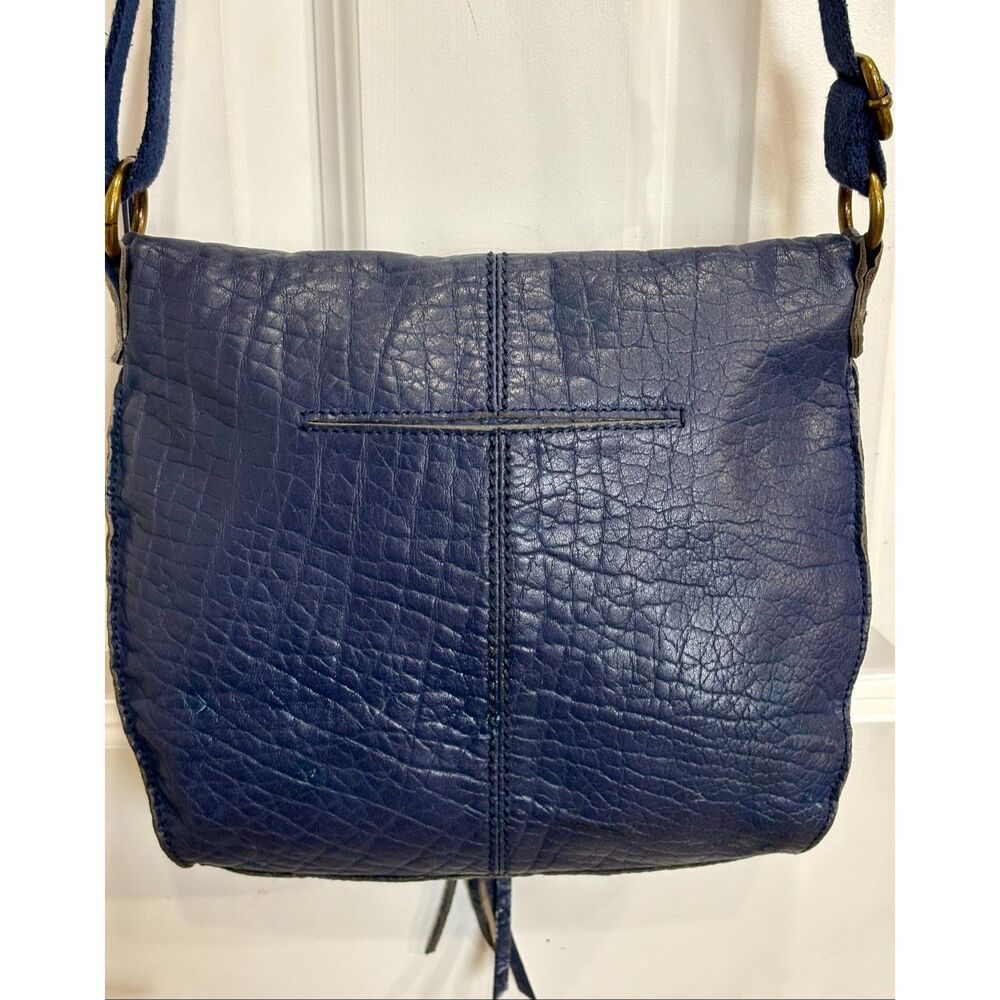 THE SAK - "Silverlake" Crossbody in Blue Pebbled Leather w/Studded Detailing - Picture 4 of 16